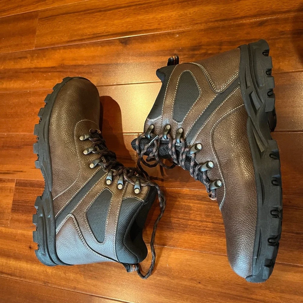Weatherproof Vintage Jasper Boots‎ Brown Hiking Rugged Trail Laceup New Men 10M